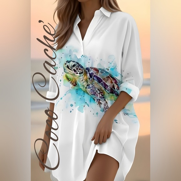 open lace back dress Vitamin A Women's Playa Linen Boyfriend Shirt in Painted Jungle EcoLinen